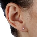 14k Gold 1/10ct TDW Round Diamond Stud Earrings (J-K, I2-I3)