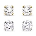 14k Gold 1/3ct TDW Round Diamond Stud Earrings (J-K, I2-I3)