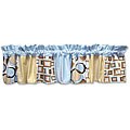 Trend Lab Geo Teal and Brown Window Valance