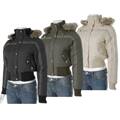 Cappuccino Brand Junior's Faux Fur Puff Jacket