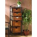 Wicker 5-drawer Storage Unit