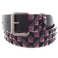 Boston Traveler Leather Women's Two-tone Studded Belt