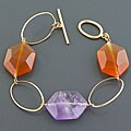 18k Pink Goldplated Silver Bracelet (China)