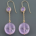 18k Pink Goldplated Silver Earrings (China)