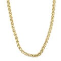 Caribe Gold 14k over Sterling Silver 16-inch Wheat Chain