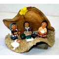 Handmade Seed Husk Nativity (Bolivia)