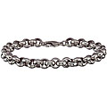 Stainless Steel Men's Round-link Bracelet