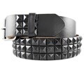 JK Unisex 3-row Studded Belt