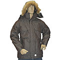Pulse Men's Brown Herringbone Snowboard Jacket
