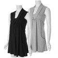 Belle du Jour Women's Cowl-neck Sleeveless Dress