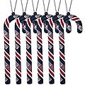 New York Giants Candy Cane Ornament Set