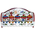 Viva Collection Hand-painted 5-piece Spice Rack