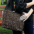 Cotton 'Purple Night' Shoulder Bag (Thailand)