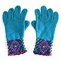 Alpaca Wool Blend 'Blueberry Sprinkles' Gloves (Peru)