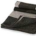 'Nocturnal Geometry' Alpaca Wool Throw Blanket (Peru)