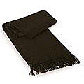 'Coal Night' Alpaca Wool Scarf (Peru)