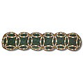 Green Double Wedding Ring 72-inch Table Runner