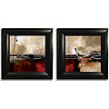 Maitland 'Symphony in Red I and II' Framed Set