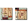 Maxine Price 'Earth Elements I and II' 2-piece Canvas Art Set