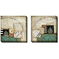 DeRosier 'Adaption I and II' 2-piece Canvas Art Set