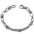 Men's 14k White Gold Super Light Link Bracelet