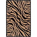 Flat-weave Zebra Print Flora Rug (7'9 x 10'6)