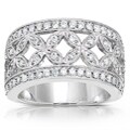 14k Gold 1/2ct TDW Diamond Floral Ring (G-H, I1-I2)