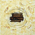 'Wooden Blocks' Contemporary Canvas Art