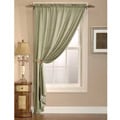 Faux Silk Luster Crushed Curtain Panel Pair