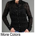 Kaelyn Max Women's Long-sleeve Sheer Blouse