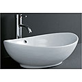 DeNovo Oval Shaped Porcelain Bathroom Vessel Sink