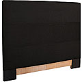 Covered King-size Ebony Microsuede Headboard