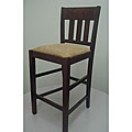 Walnut Skillman Counter Stool with Brown Seat