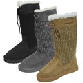 Glaze by Adi Women's Ultrasuede Trim Knit Boots