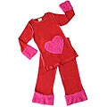 AnnLoren Pink Heart Toddler Girl's 2-piece Set