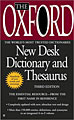 The Oxford New Desk Dictionary and Thesaurus (Paperback)