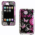 Pink Flower-Butterfly Design Case for iPod Touch 2 