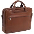 McKleinUSA Montclare Brown SMALL Leather Laptop Briefcase