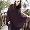 'Dark Brown Sophistication' Alpaca Poncho (Peru)