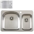 Ticor Stainless Steel 18-gauge Overmount Kitchen Sink