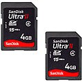 SanDisk 4GB Ultra II SDHC Memory Cards (Case of 2--Bulk Packaging)