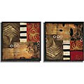 Zelda 'Industrial Nature I and II' Canvas 2-piece Art Set