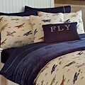 Microplush Vintage Airplane Comforter Set