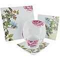 Free inviting guide on porcelain Rose Rose Blossom 20-piece Porcelain Dinnerware Set