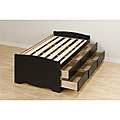 Broadway Black 6-drawer Platform Storage Twin Bed