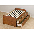 Chelsea Cherry 6-drawer Platform Storage Twin Bed