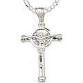 Sterling Essentials Sterling Silver 24-inch Crucifix Necklace