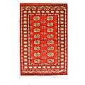 Pakistani Pak Bokhara Red Rug (3' x 5')