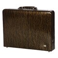 Abbyson Brown Patterned Leather Briefcase