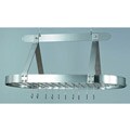 Oval Steel 16-hook Grid Pot Rack